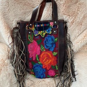 Nena & Co Original Leather Fringe Bag